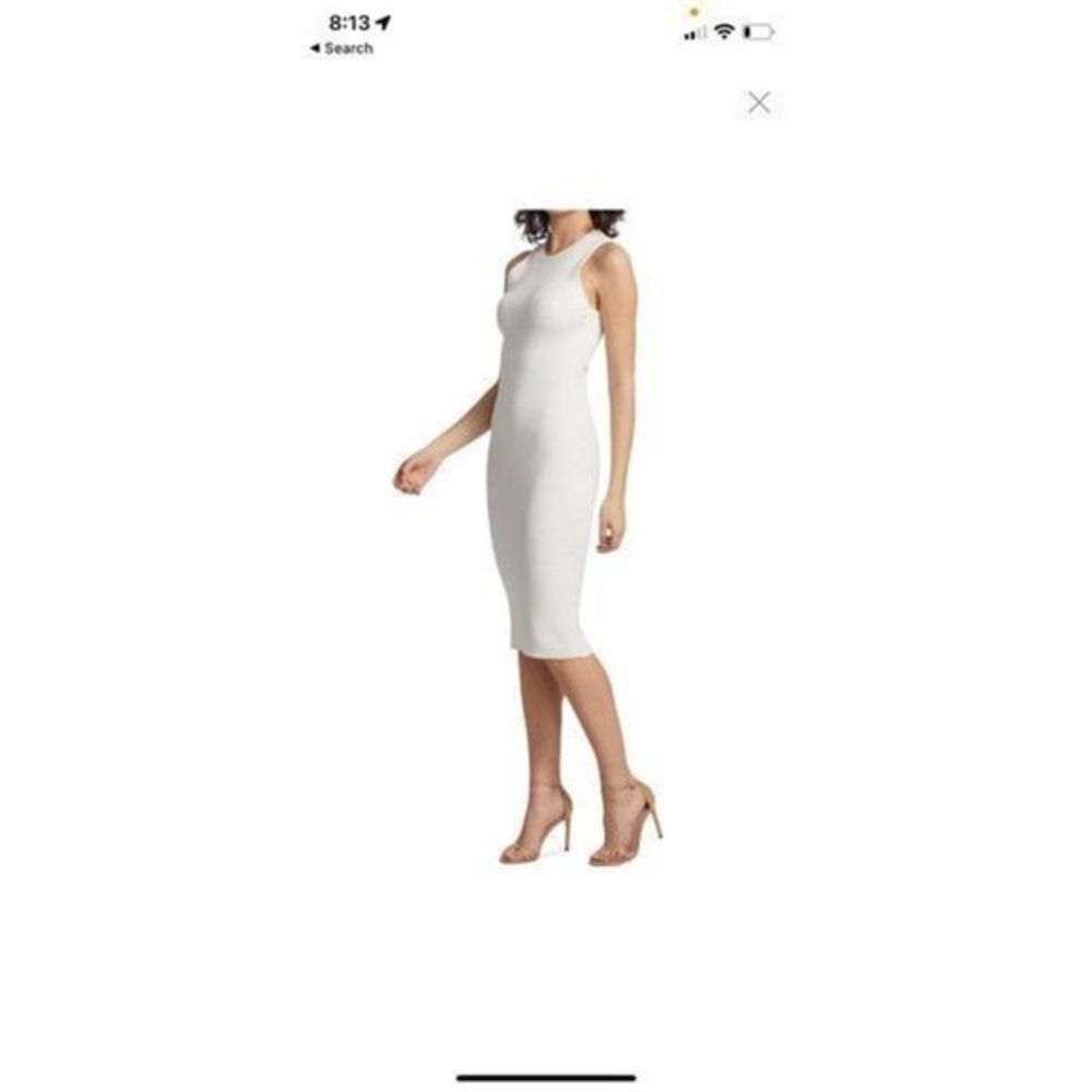Alice + Olivia Brooklynne Ribbed midi dress size large NWT - Picture 9 of 9